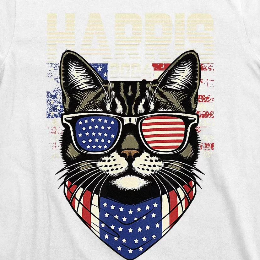 Kamala Harris For President 2024 Funny Cat Lady T-Shirt