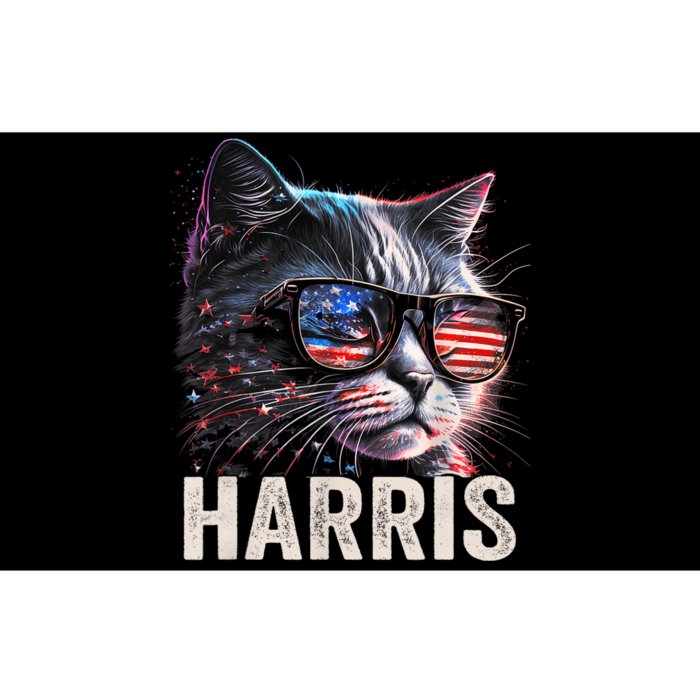 Kamala Harris For President 2024 Funny Cat Graphic Bumper Sticker