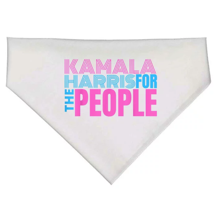 Kamala Harris For The People Kamala Harris For President 2024 USA-Made Doggie Bandana