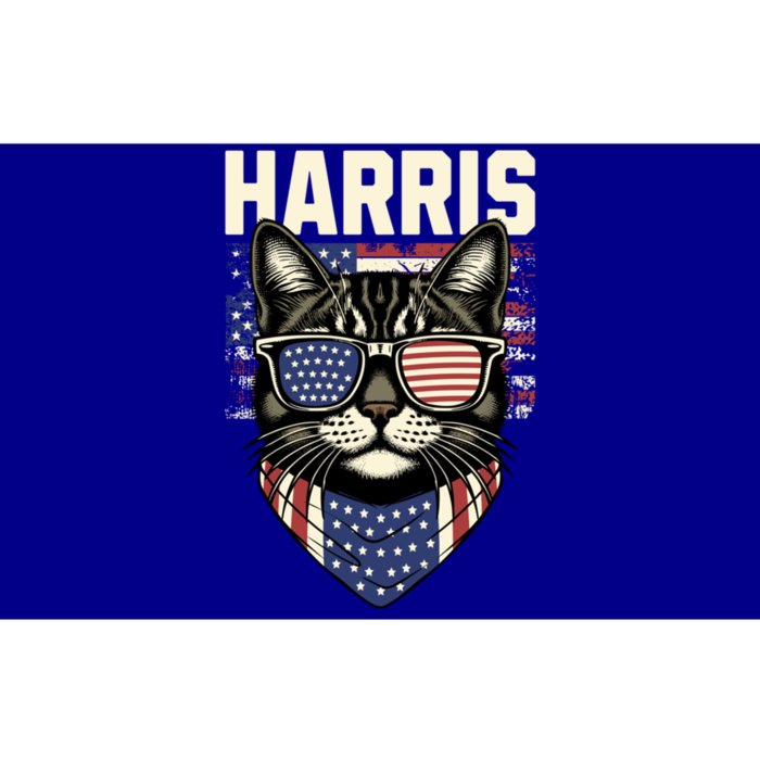 Kamala Harris For President 2024 Funny Cat Lady Graphic Gift Bumper Sticker