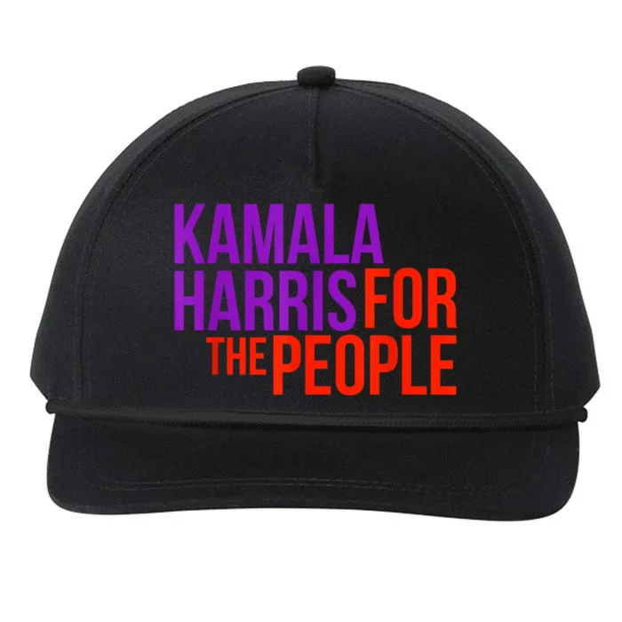 Kamala Harris For The People Kamala 2024 Snapback Five-Panel Rope Hat