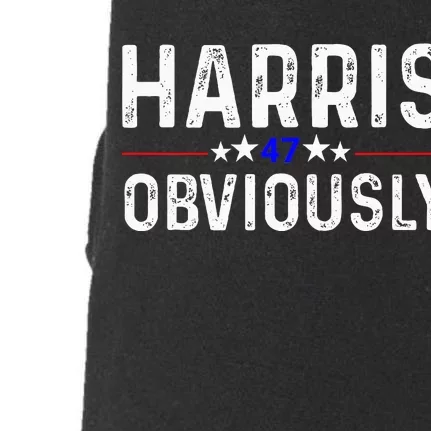 Kamala Harris For President 2024 Obviously 47 Doggie 3-End Fleece Hoodie