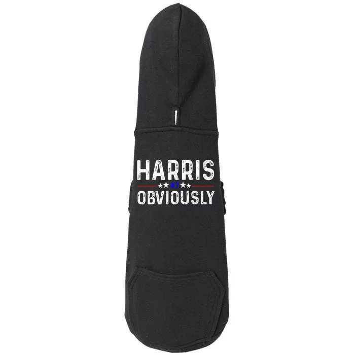 Kamala Harris For President 2024 Obviously 47 Doggie 3-End Fleece Hoodie