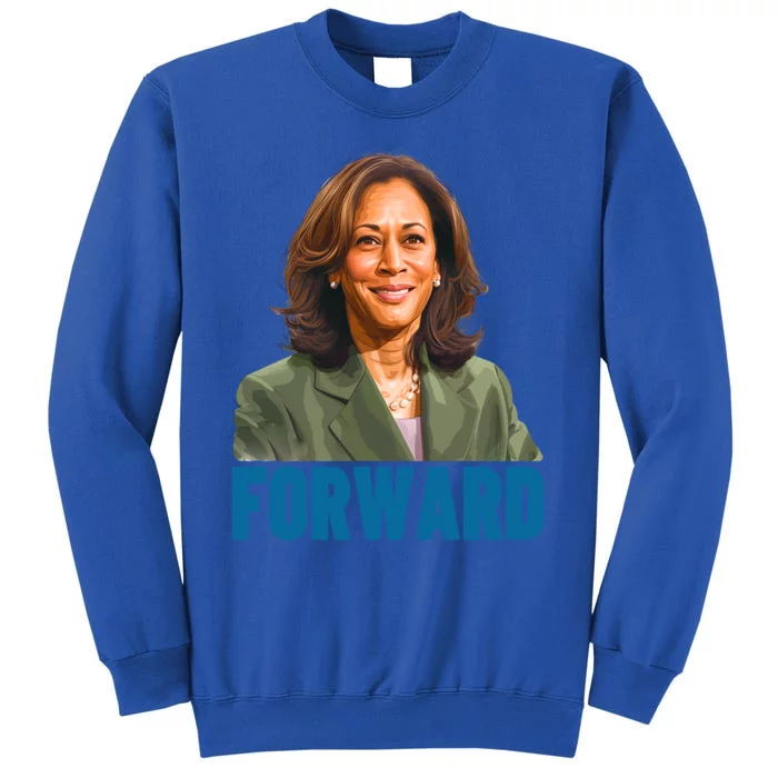 Kamala Harris Forward 2024 Portrait Outfit Vote Election Great Gift Tall Sweatshirt