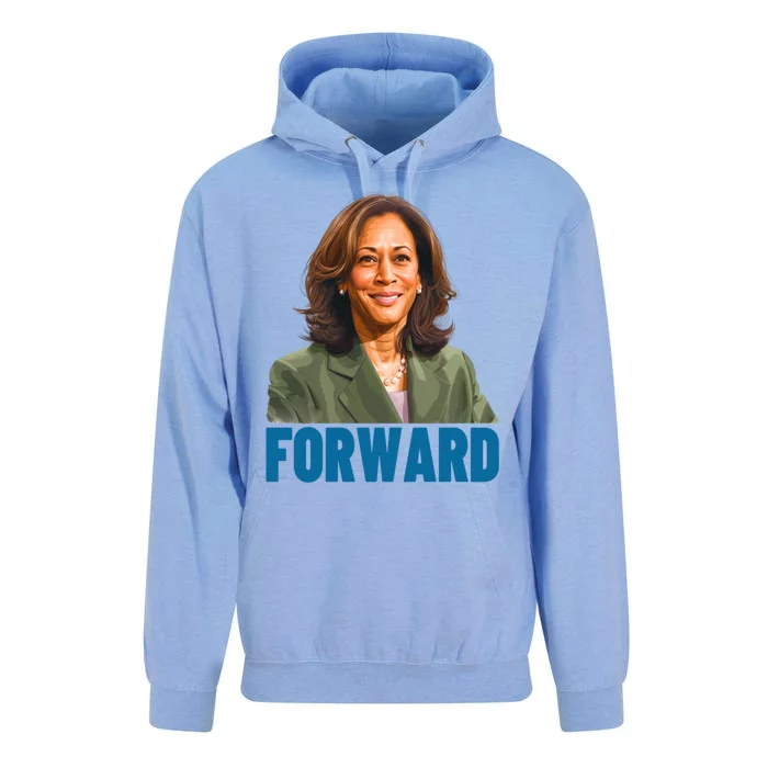 Kamala Harris Forward 2024 Portrait Outfit Vote Election Great Gift Unisex Surf Hoodie