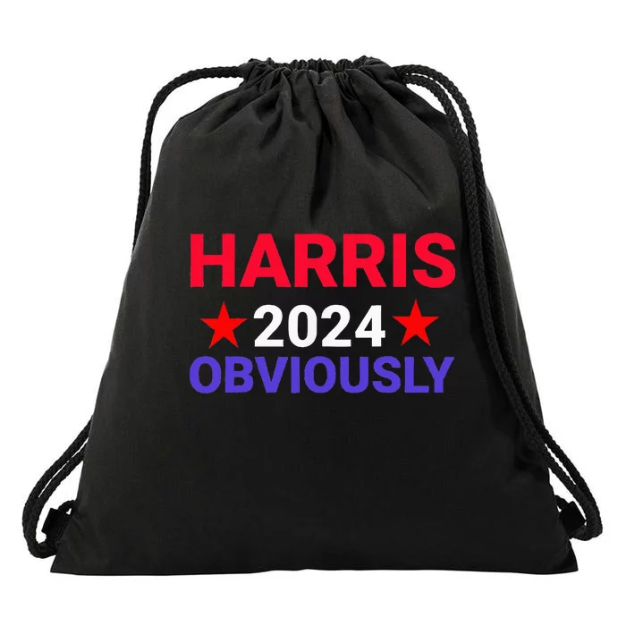 Kamala Harris For President Obviously Drawstring Bag