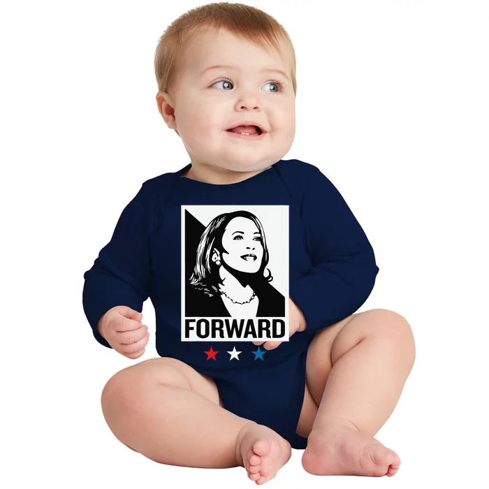 Kamala Harris Forward Baby Long Sleeve Bodysuit