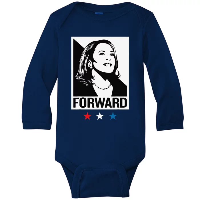 Kamala Harris Forward Baby Long Sleeve Bodysuit