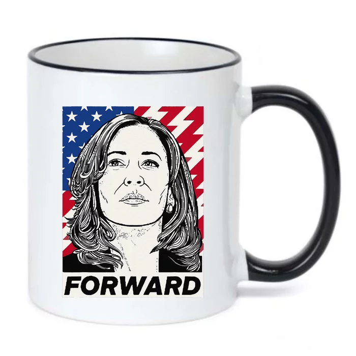 Kamala Harris Forward Black Color Changing Mug