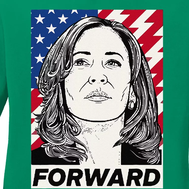 Kamala Harris Forward Ladies Long Sleeve Shirt