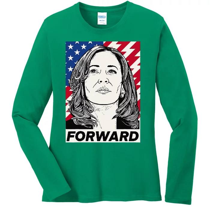 Kamala Harris Forward Ladies Long Sleeve Shirt