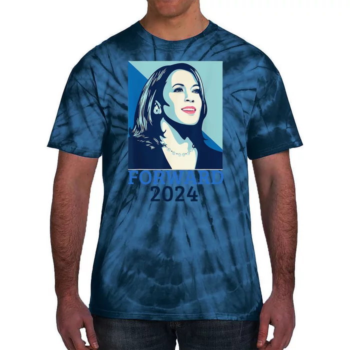 Kamala Harris Forward 2024 Presidential Election President Tie-Dye T-Shirt