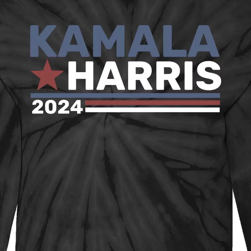 Kamala Harris For President 2024 Tie-Dye Long Sleeve Shirt