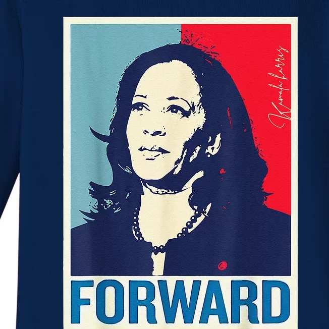 Kamala Harris Forward 2024 Presidential Election President Baby Long Sleeve Bodysuit