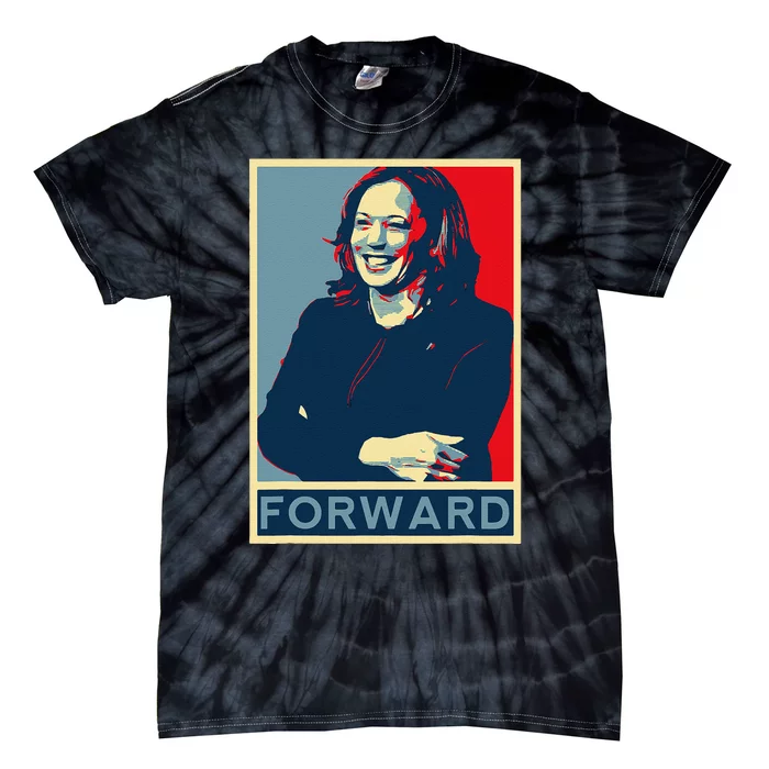 Kamala Harris Forward 2024 Presidential Election President Tie-Dye T-Shirt