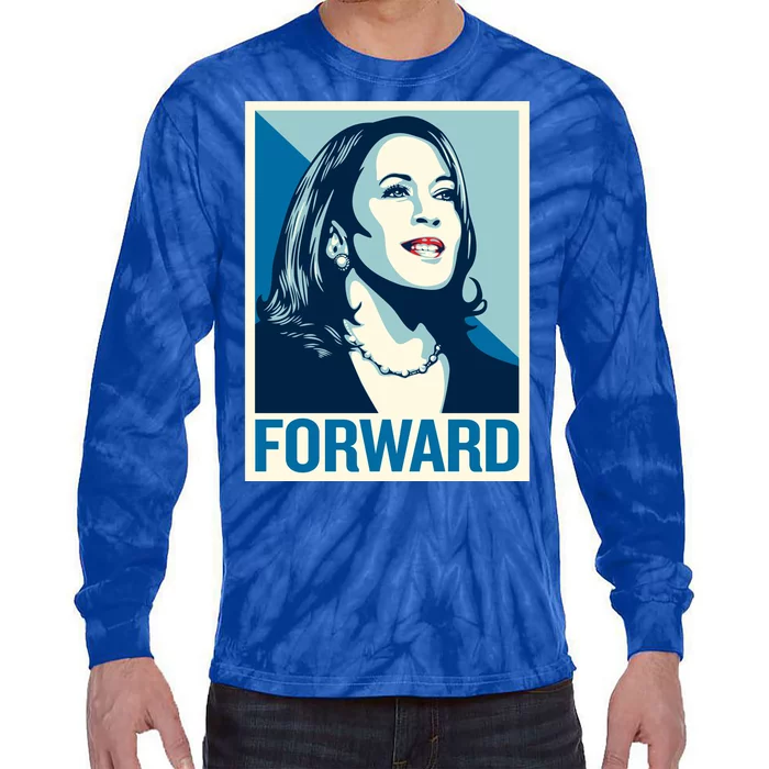 Kamala Harris Forward Election Tie-Dye Long Sleeve Shirt