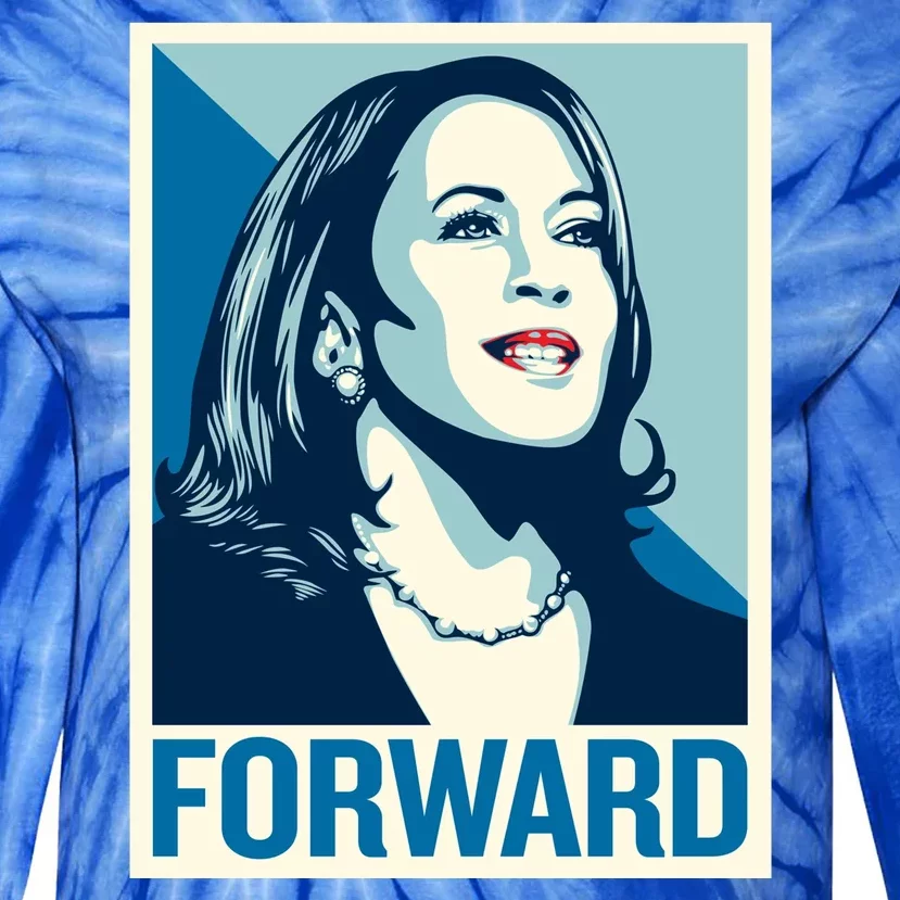 Kamala Harris Forward Election Tie-Dye Long Sleeve Shirt