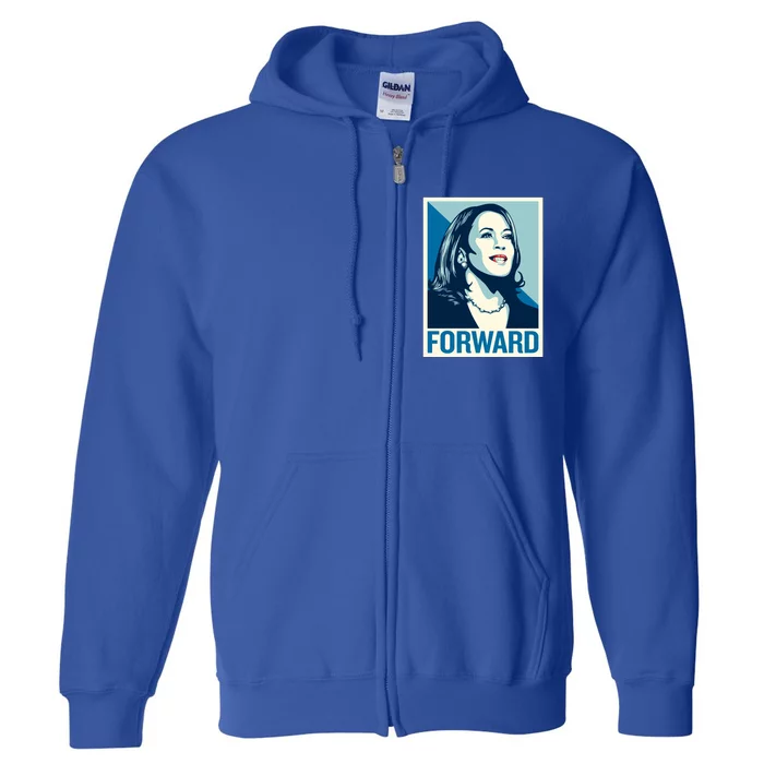 Kamala Harris Forward Election Full Zip Hoodie