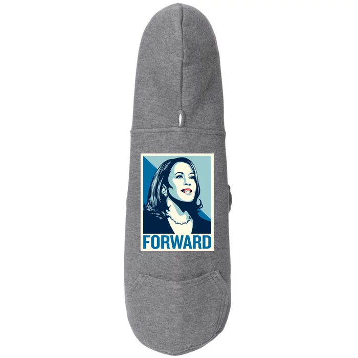 Kamala Harris Forward Election Doggie 3-End Fleece Hoodie