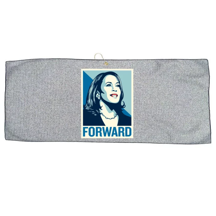 Kamala Harris Forward Election Large Microfiber Waffle Golf Towel