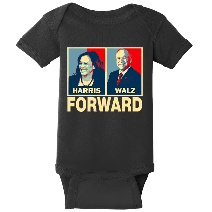 Kamala Harris Forward Harris Walz Forward Baby Bodysuit