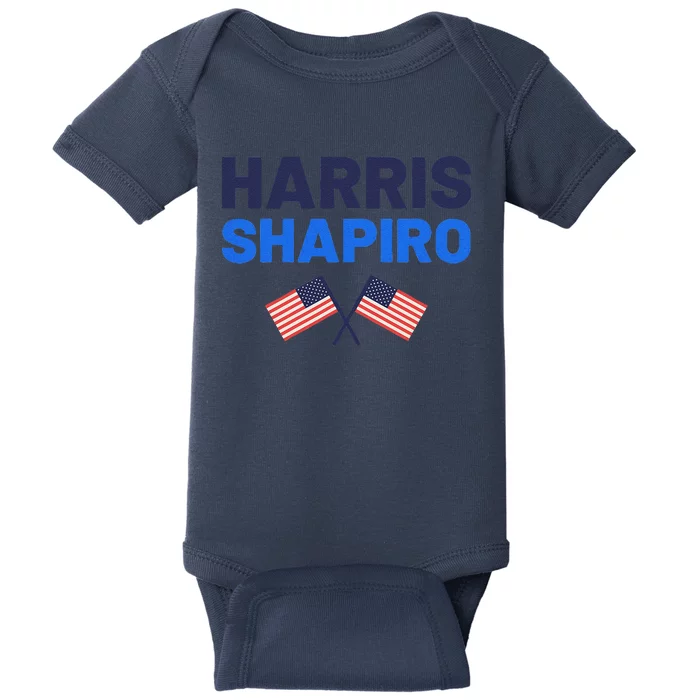 Kamala Harris For President Josh Shapiro For Vp Baby Bodysuit