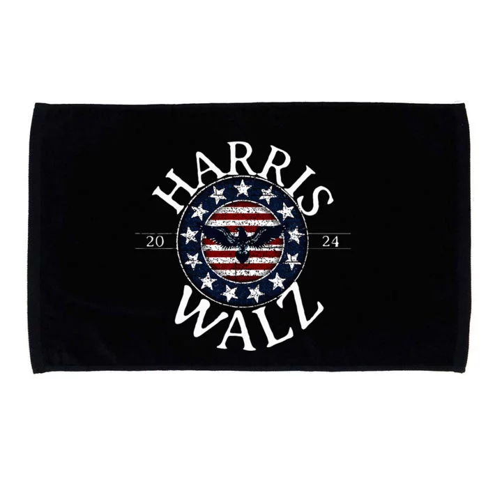 Kamala Harris For President 2024 Tim Walz Microfiber Hand Towel