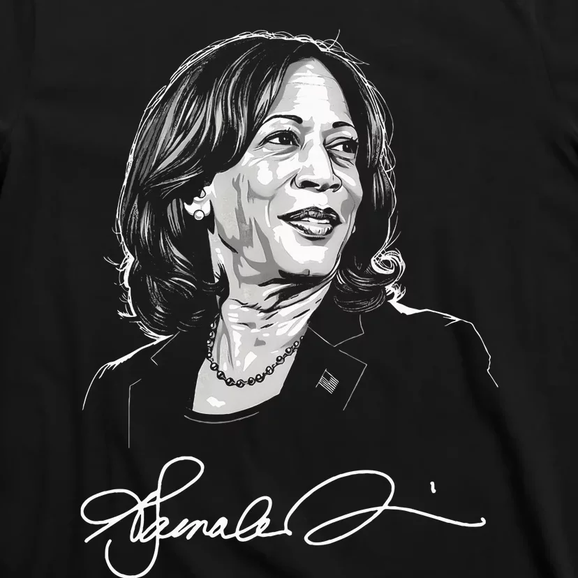 Kamala Harris For President 2024 With Signature T-Shirt