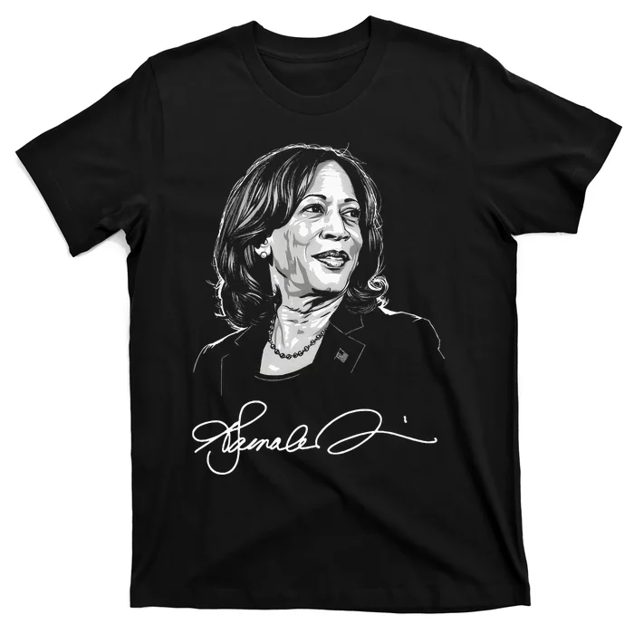 Kamala Harris For President 2024 With Signature T-Shirt