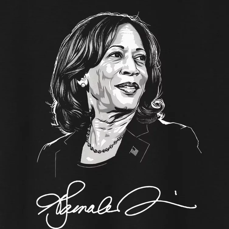 Kamala Harris For President 2024 With Signature Women's Crop Top Tee