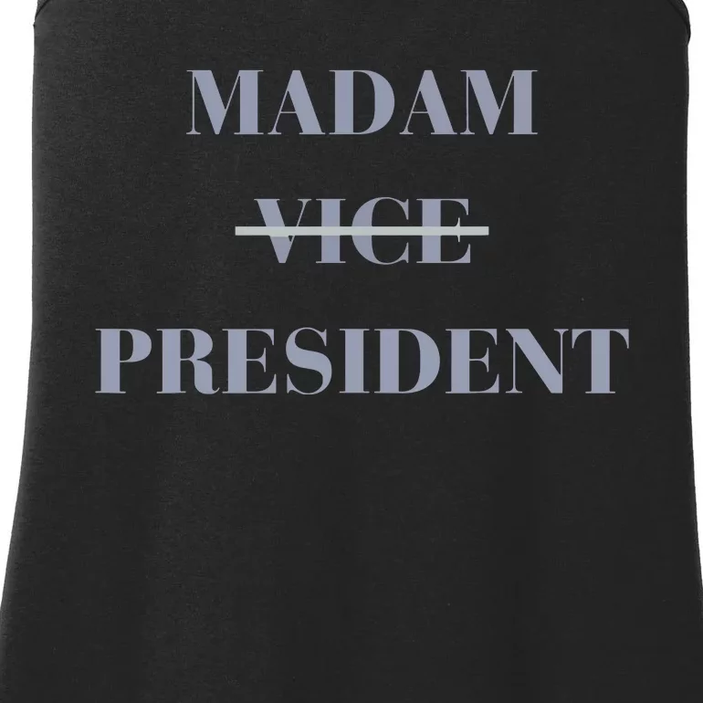 Kamala Harris For President 2024 Madam Vice President Ladies Essential Tank