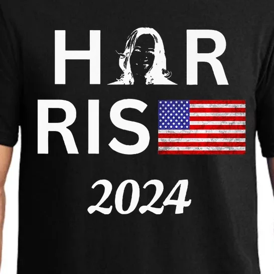 Kamala Harris Flag Her Rise 2024 For President Pajama Set