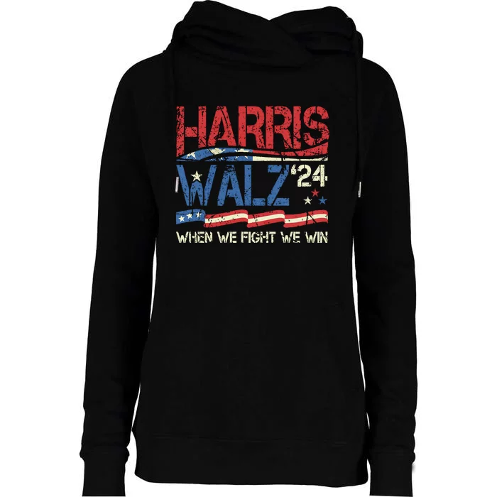 Kamala Harris Forward 2024 Kamala Harris Forward Gift Womens Funnel Neck Pullover Hood