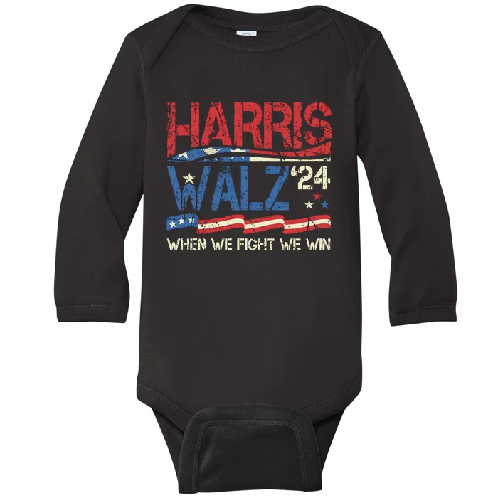 Kamala Harris Forward 2024 Kamala Harris Forward Gift Baby Long Sleeve Bodysuit