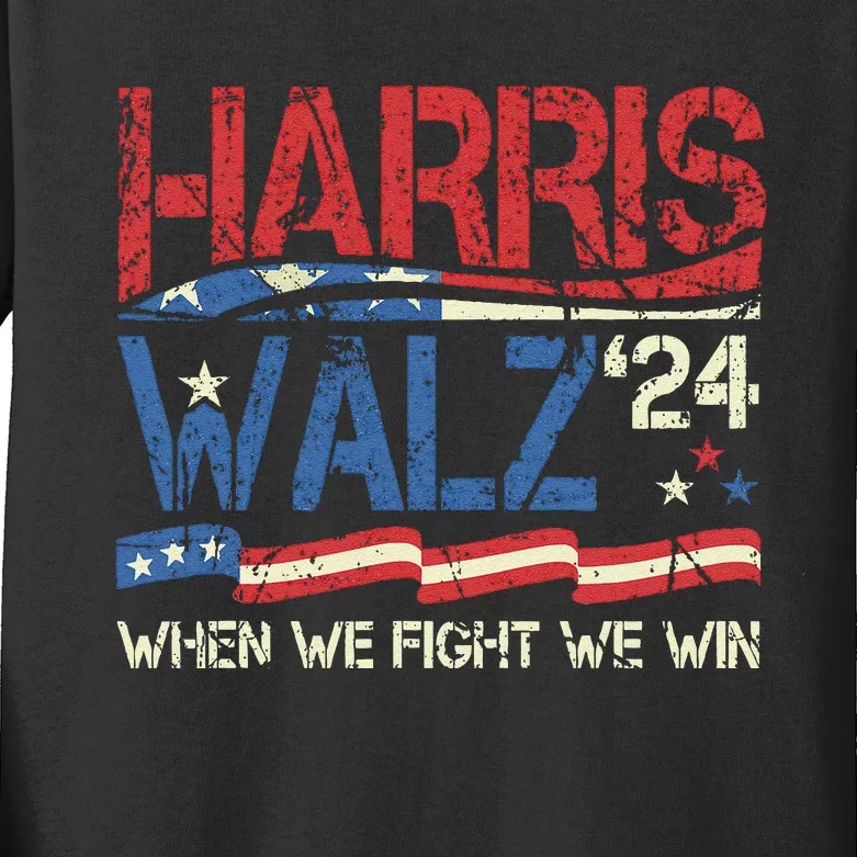 Kamala Harris Forward 2024 Kamala Harris Forward Gift Kids Long Sleeve Shirt