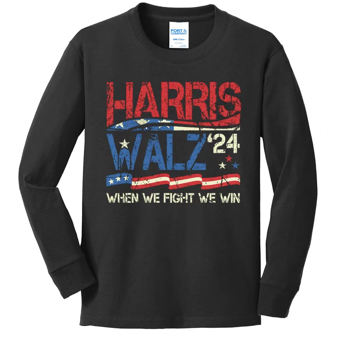 Kamala Harris Forward 2024 Kamala Harris Forward Gift Kids Long Sleeve Shirt