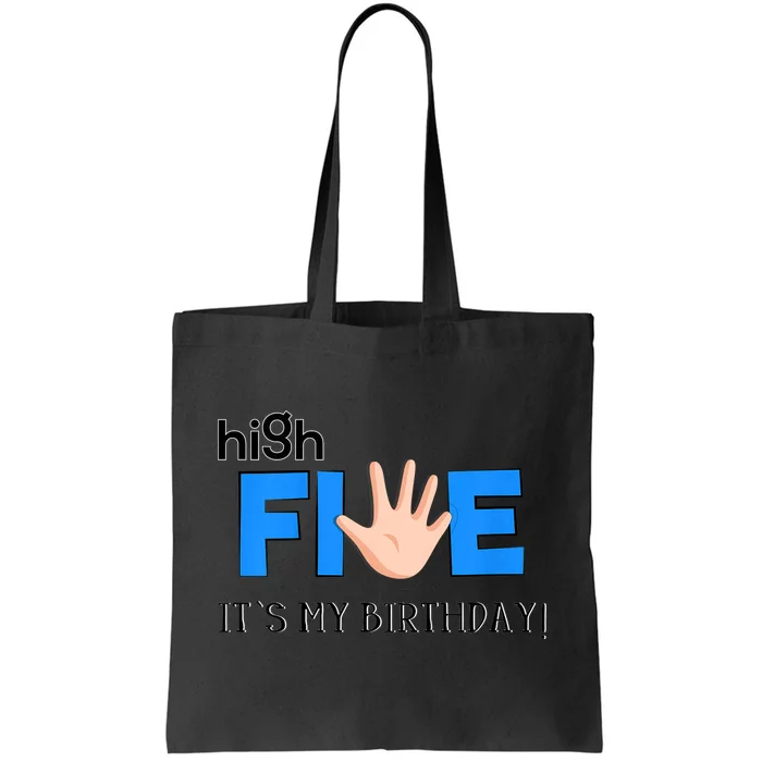 K.i.d.s High Five - Cool 5 Year Old K.i.d.s Birthday Gift Tote Bag