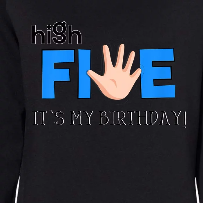 K.i.d.s High Five - Cool 5 Year Old K.i.d.s Birthday Gift Womens California Wash Sweatshirt