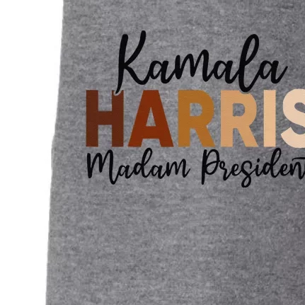 Kamala Harris For President 2024 Democrat Madam President Doggie 3-End Fleece Hoodie