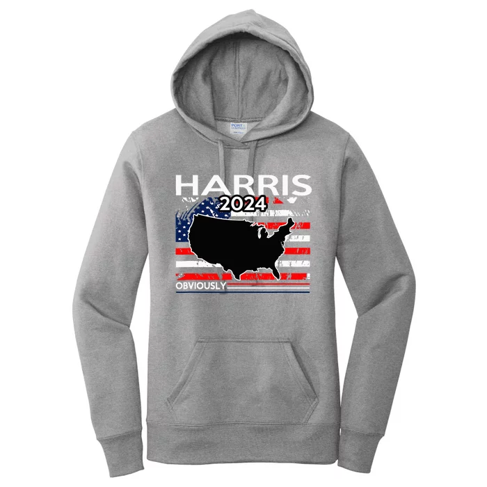 Kamala Harris For President Obviously Women's Pullover Hoodie