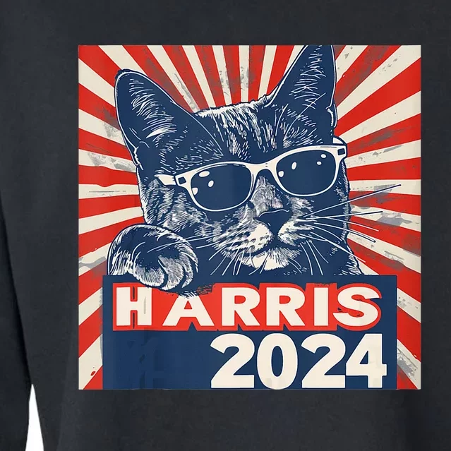 Kamala Harris For President 2024 Cropped Pullover Crew