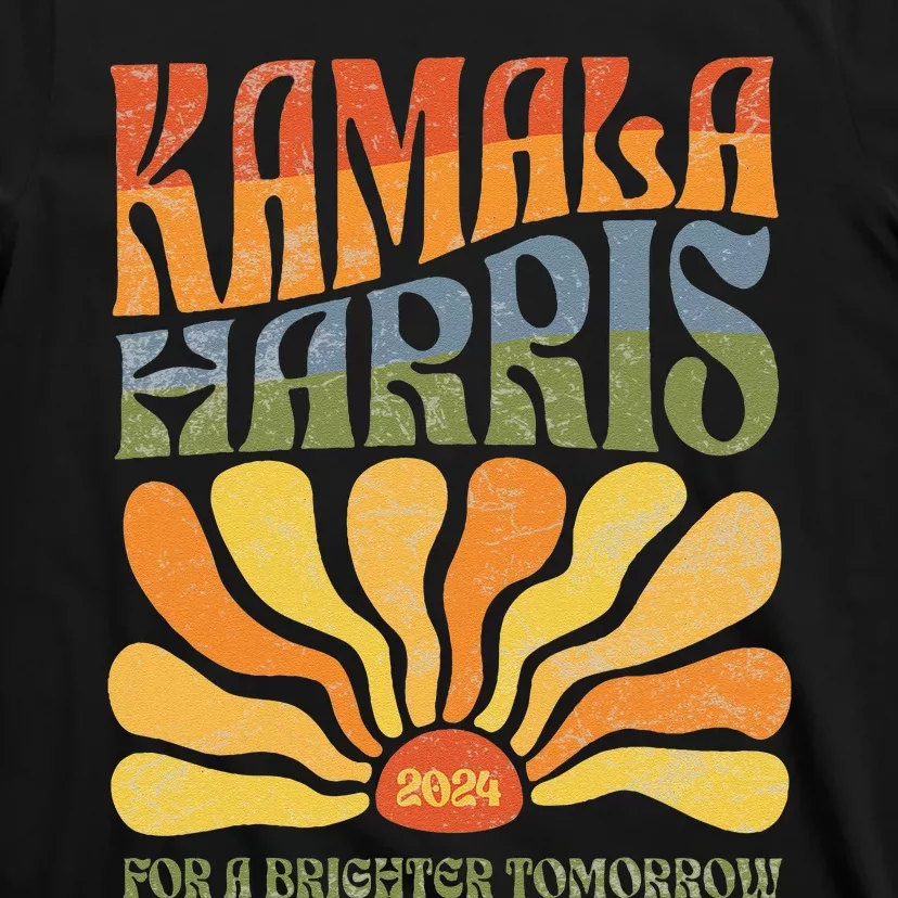 Kamala Harris For A Brighter Tomorrow 2024 Boho Aesthetic Gift T-Shirt