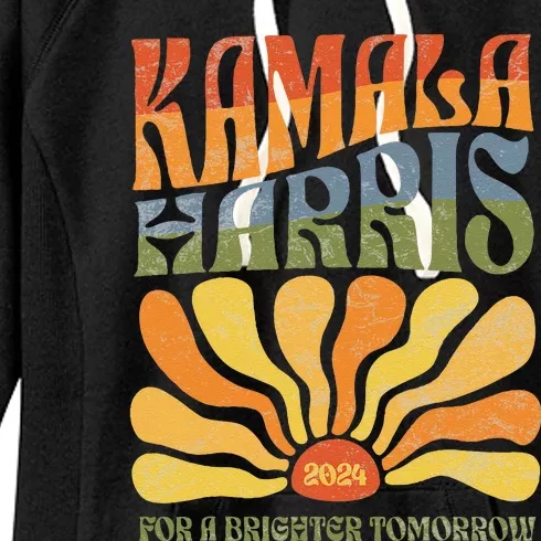 Kamala Harris For A Brighter Tomorrow 2024 Boho Aesthetic Gift Women's Fleece Hoodie