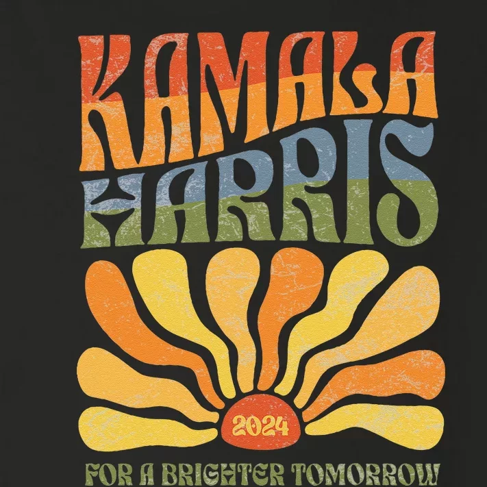 Kamala Harris For A Brighter Tomorrow 2024 Boho Aesthetic Gift Toddler Long Sleeve Shirt