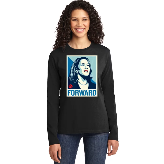 Kamala Harris Forward 2024 Ladies Long Sleeve Shirt