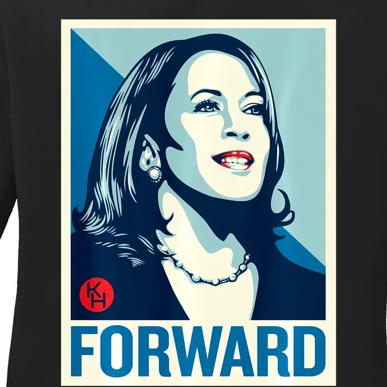 Kamala Harris Forward 2024 Ladies Long Sleeve Shirt