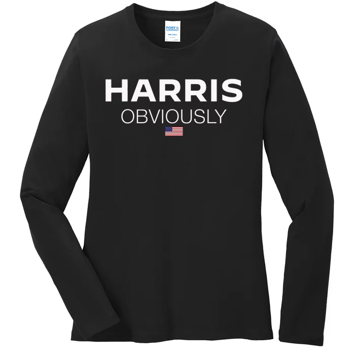 Kamala Harris For President 2024 Ladies Long Sleeve Shirt