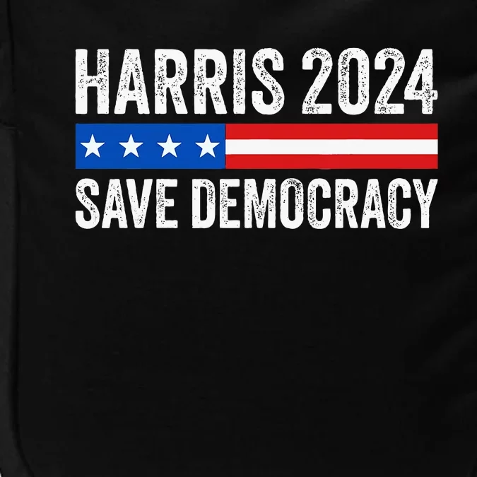 Kamala Harris For President 2024 Save Democracy Impact Tech Backpack