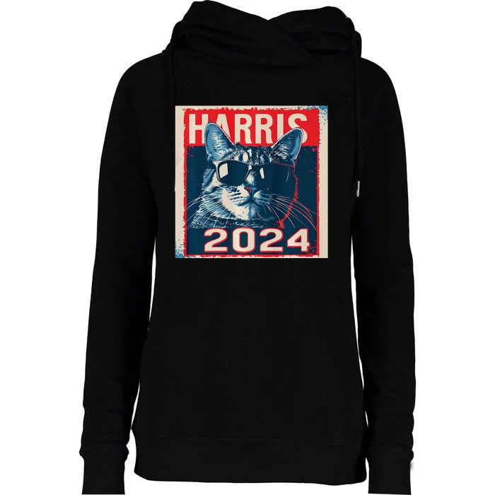 Kamala Harris For President 2024 Womens Funnel Neck Pullover Hood