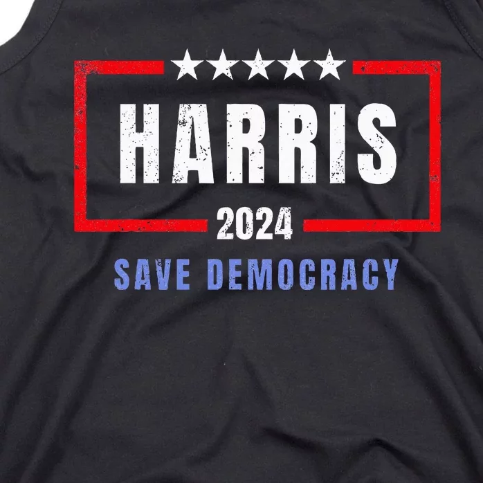 Kamala Harris For President 2024 Harris Save Democracy Tank Top